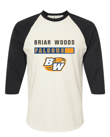 Briar Woods Falcons Mascot #7 Men's Baseball T-Shirt