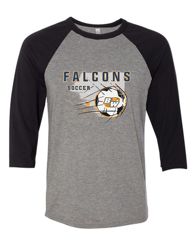 Briar Woods Falcons Soccer #2 Men's Baseball T-Shirt