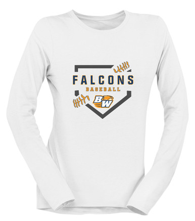 Briar Woods Falcons Baseball #2 Women's LS T-Shirt