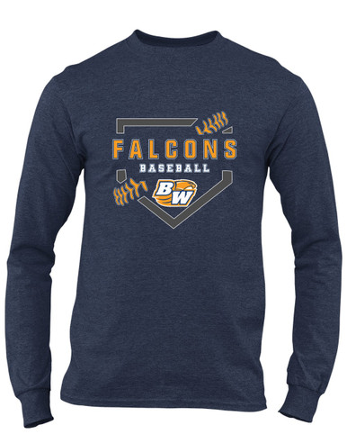Briar Woods Falcons Baseball #2 Men's LS T-Shirt