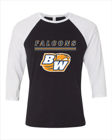 Briar Woods Falcons Mascot #8 Men's Baseball T-Shirt