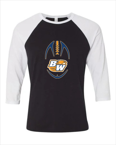 Briar Woods Falcons Football #4 Women's Baseball T-Shirt