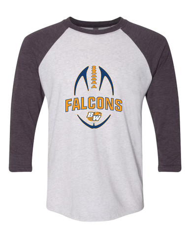 Briar Woods Falcons Football #5 Women's Baseball T-Shirt