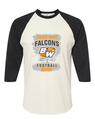 Briar Woods Falcons Football #6 Men's Baseball T-Shirt