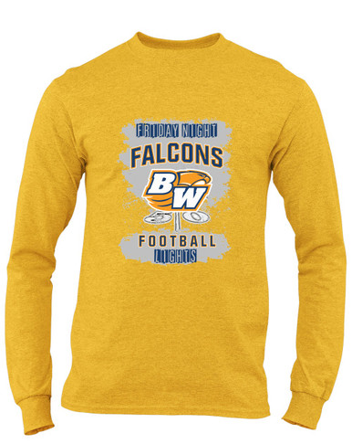 Briar Woods Falcons Football #6 Men's LS T-Shirt