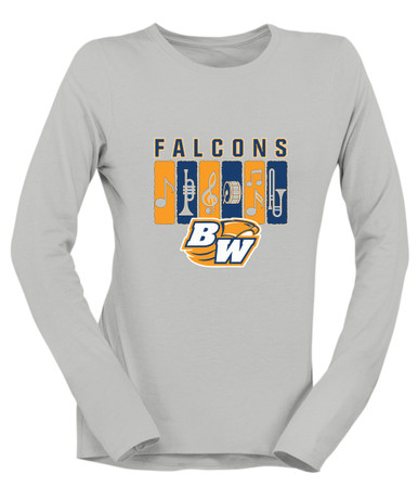 Briar Woods Falcons Band # 2 Women's Premium LS T-Shirt