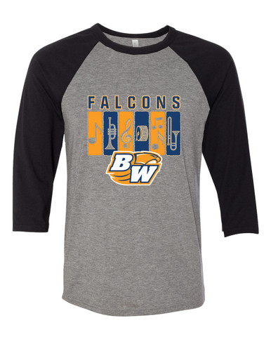 Briar Woods Falcons Band # 2 Women's Baseball T-Shirt