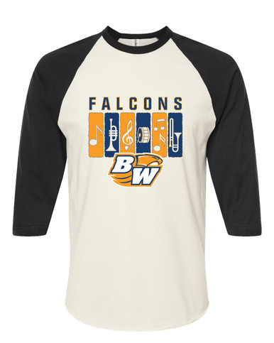 Briar Woods Falcons Band # 2 Men's Baseball T-Shirt