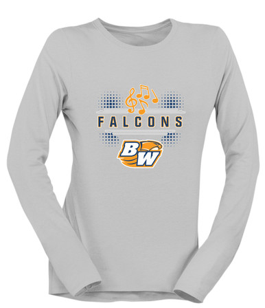 Briar Woods Falcons Band # 3 Women's LS T-Shirt