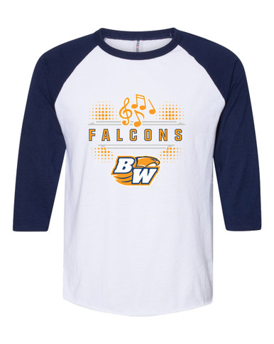 Briar Woods Falcons Band # 3 Men's Baseball T-Shirt