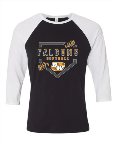 Briar Woods Falcons Softball #2 Women's Baseball T-Shirt