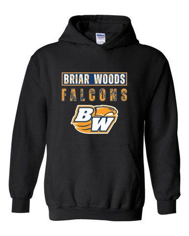 Briar Woods Falcons Mascot #9 Men's Hoodie