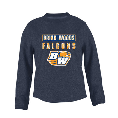 Briar Woods Falcons Mascot #9 Women's Sweatshirt