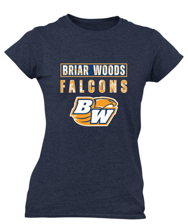 Briar Woods Falcons Mascot #9 Women's SS T-Shirt