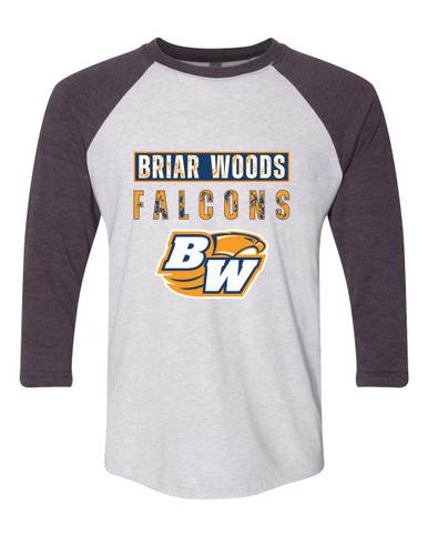 Briar Woods Falcons Mascot #9 Men's Baseball T-Shirt