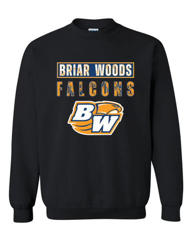 Briar Woods Falcons Mascot #9 Men's Sweatshirt