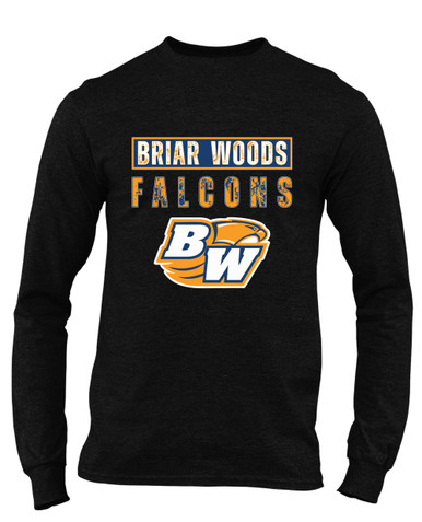 Briar Woods Falcons Mascot #9 Men's LS T-Shirt