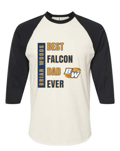 Briar Woods Falcons Best Falcon Dad Men's Baseball T-Shirt