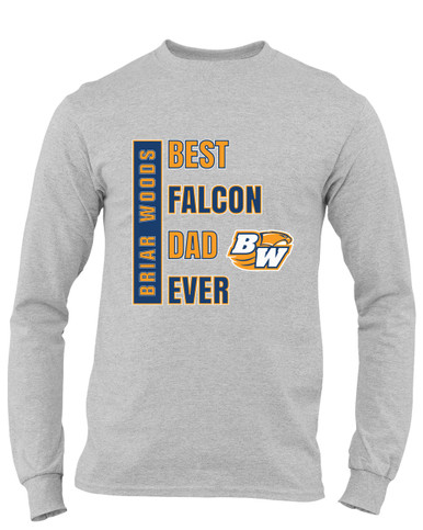 Briar Woods Falcons Best Falcon Dad Men's LS T-Shirt