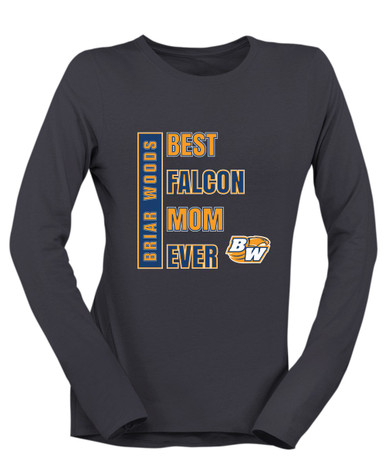 Briar Woods Falcons Best Falcon Mom Women's LS T-Shirt