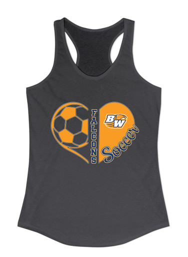 Briar Woods Falcons Heart Soccer Women's Tank Top