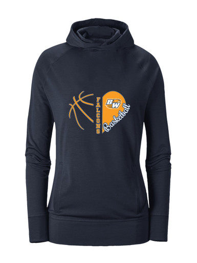 Briar Woods Falcons Heart Basketball Women's Hoodie