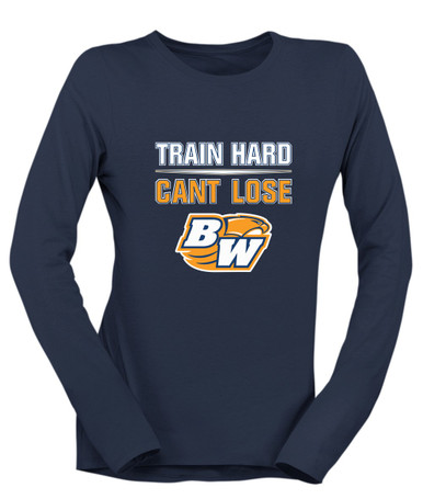 Briar Woods Falcons Train Hard, Can't Lose Women's LS T-Shirt