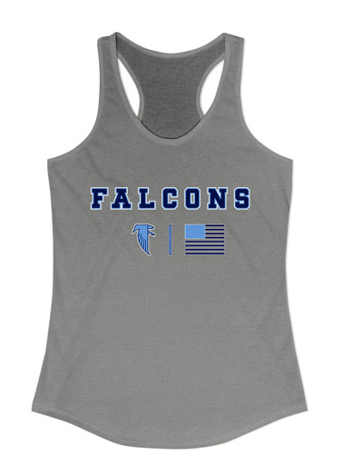 West Rowan Falcons Team Colors Flag Women's Tank Top