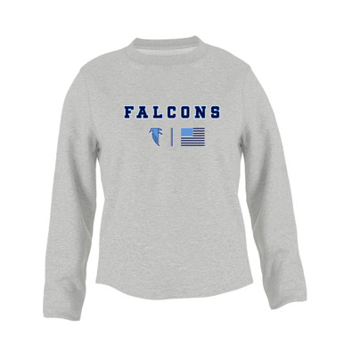 West Rowan Falcons Team Colors Flag Women's Sweatshirt