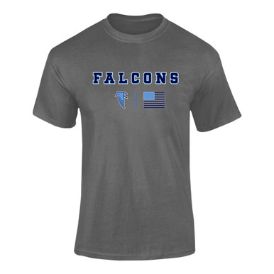 West Rowan Falcons Team Colors Flag Men's Premium SS T-Shirt