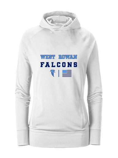 West Rowan Falcons Spirit Flag Women's Hoodie
