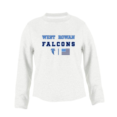 West Rowan Falcons Spirit Flag Women's Sweatshirt