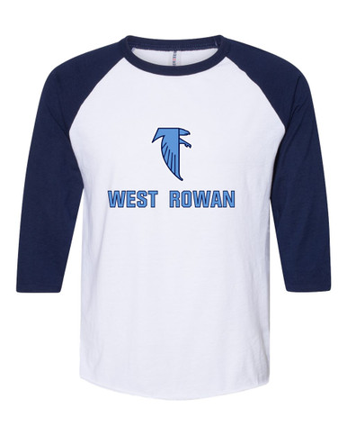 West Rowan Falcons Mascot #2 Men's Baseball T-Shirt