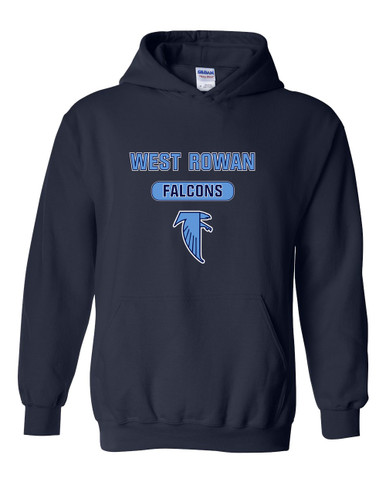 West Rowan Falcons Mascot #3 Men's Hoodie