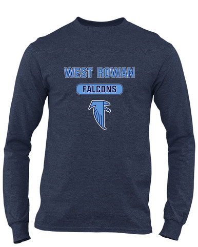 West Rowan Falcons Mascot #3 Men's LS T-Shirt