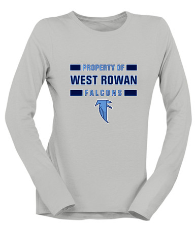 West Rowan Falcons Property Of Women's Premium LS T-Shirt
