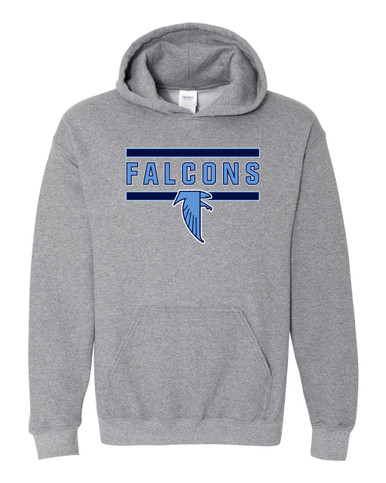 West Rowan Falcons Mascot #5 Men's Hoodie