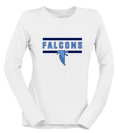 West Rowan Falcons Mascot #5 Women's LS T-Shirt