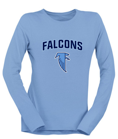 West Rowan Falcons Mascot #6 Women's LS T-Shirt