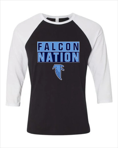 West Rowan Falcons Nation #1 Men's Baseball T-Shirt