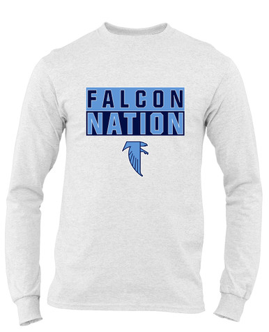 West Rowan Falcons Nation #1 Men's LS T-Shirt