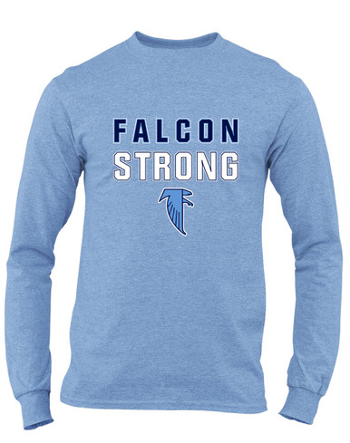West Rowan Falcons Strong #2 Men's LS T-Shirt