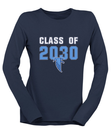 West Rowan Falcons Class of 2030 Women's LS T-Shirt