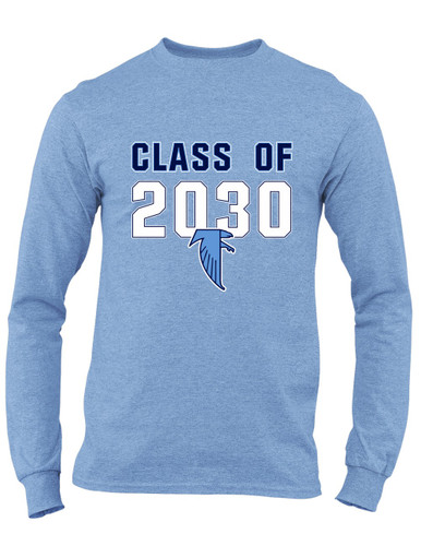 West Rowan Falcons Class of 2030 Men's LS T-Shirt