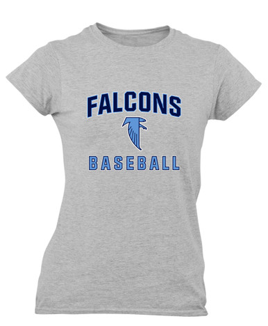 West Rowan Falcons Baseball #1 Women's SS T-Shirt
