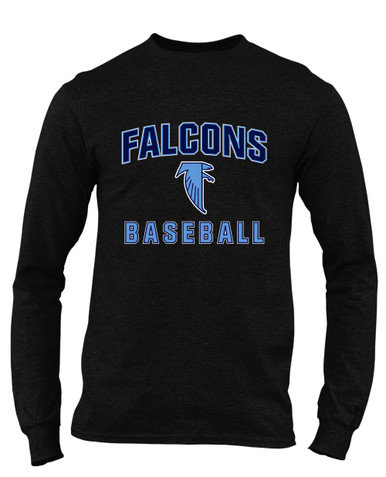 West Rowan Falcons Baseball #1 Men's Premium LS T-Shirt