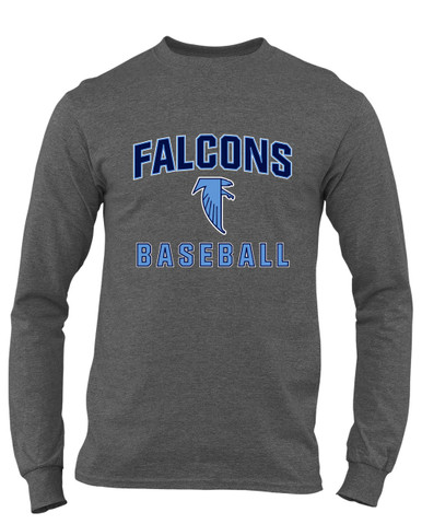 West Rowan Falcons Baseball #1 Men's LS T-Shirt