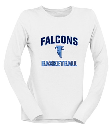 West Rowan Falcons Basketball #1 Women's Premium LS T-Shirt