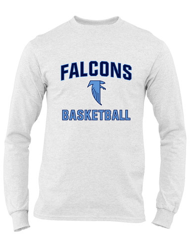 West Rowan Falcons Basketball #1 Men's LS T-Shirt