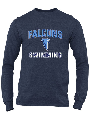 West Rowan Falcons Swimming Men's Premium LS T-Shirt